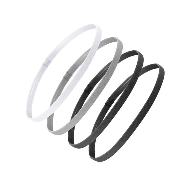 Diademas elásticas deportivas Naiovety Paquete de 4 Antideslizantes para Yoga Baloncesto