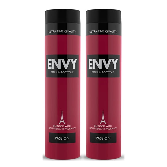 ENVY Passion Talcum Powder, 300gm Each (Pack of 2)