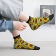 thumbnail image 2 of Fuzoiu Sunflowers Print Adult Socks, Crew Moisture-wicking Socks, Unisex Cushion Crew Socks,Casual Sports Ankle Socks, 2 of 7