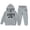 R60-Grey, variant on RMGVDSD Girls Outfits Set 2 Piece Fashion Fall Sweatsuits Letter Print Hoodie Sweatshirts and Jogger Sweatpants Casual Kids Clothing Sets 6-7 Years