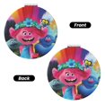 thumbnail image 2 of Qekee Trolls Band Together Print Compact Makeup Mirror Folding Mini Pocket Mirror Portable Hand Mirror Double-Sided 2 x 1x Magnification for Woman Girls-Round Shape, 2 of 9