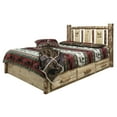 thumbnail image 3 of Montana Woodworks Glacier Country Storage Pine Wood Twin Platform Bed in Brown, 3 of 9