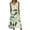 Multicolor4, variant on Juslio Dresses Women Plus-size Casual Sleeveless V Neck Pleated Print Dresses Women Multicolor 4XL