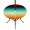 Yellow Black, variant on Round Outdoor Tablecloth with Umbrella Hole and Zipper, Red Duck Green Ombre Tablecloth with Elastic Waterproof, Contemporary Abstract Gradient Patio Table Covers for 36" - 44" Picnic Pool Tables