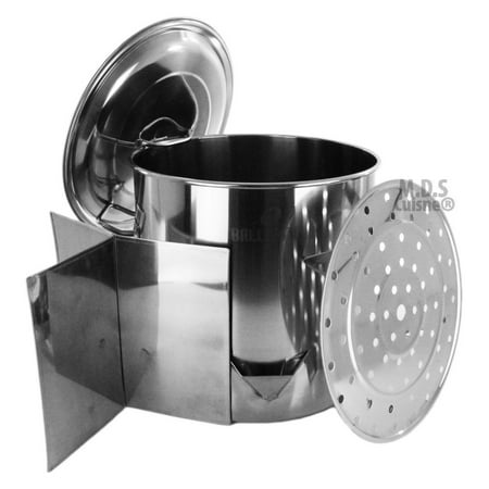 - Stock Pot Stainless Steel 52 QT Steamer Brew Vaporera Divider Tamales Tamalera