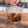 thumbnail image 6 of Shatterproof Acrylic Sugar Bowl with Lid and Spoon, Airtight Transparent Seasoning Jar, Refillable Condiment Container for Dining Table Restaurant Spice Storage, 6 of 7