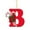 Red-A, variant on Lilixerw 26 Letters Christmas Tree Decoration Ornaments,3.94 inch Christmas Initial with Candy Cane for Xmas Tree Hanging Decor(V)