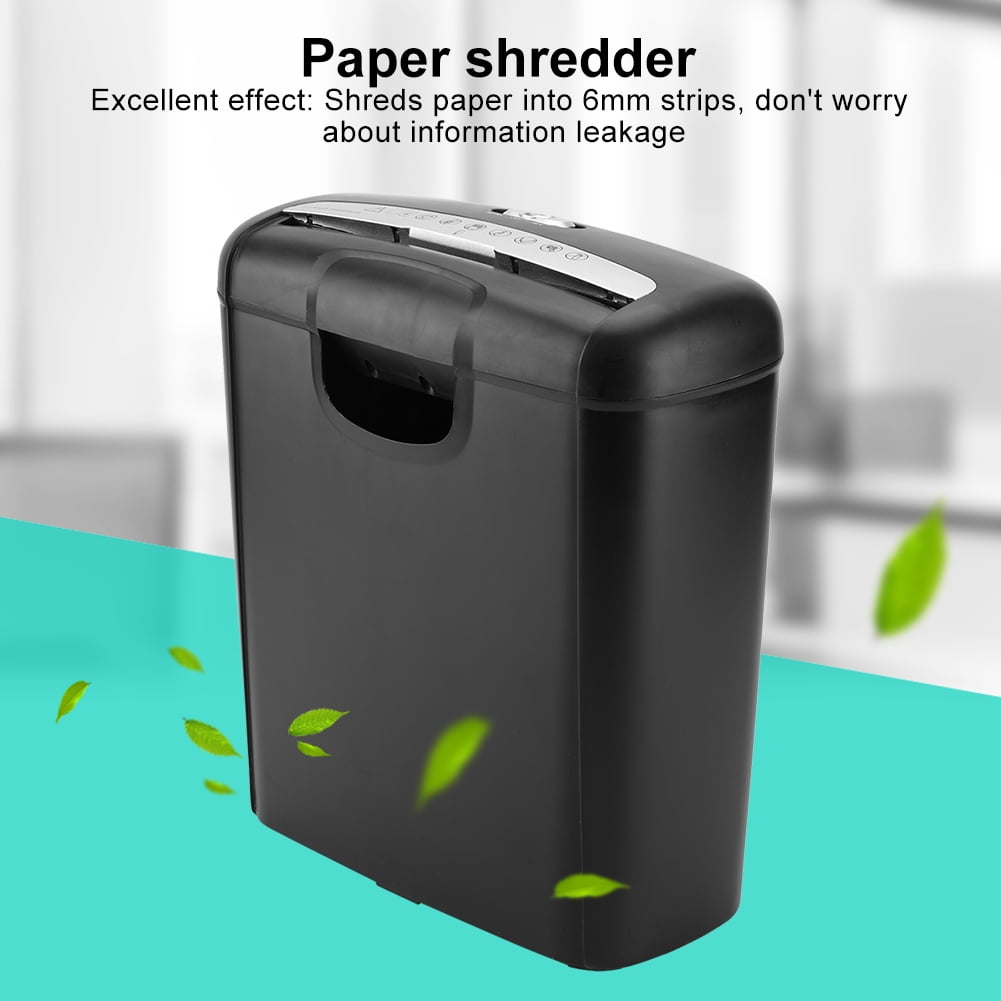 Home Office Electric Shredder for Paper and Credit Card Strip Cutting Machine Destroy Heavy Duty Equipment High-Security Protection 