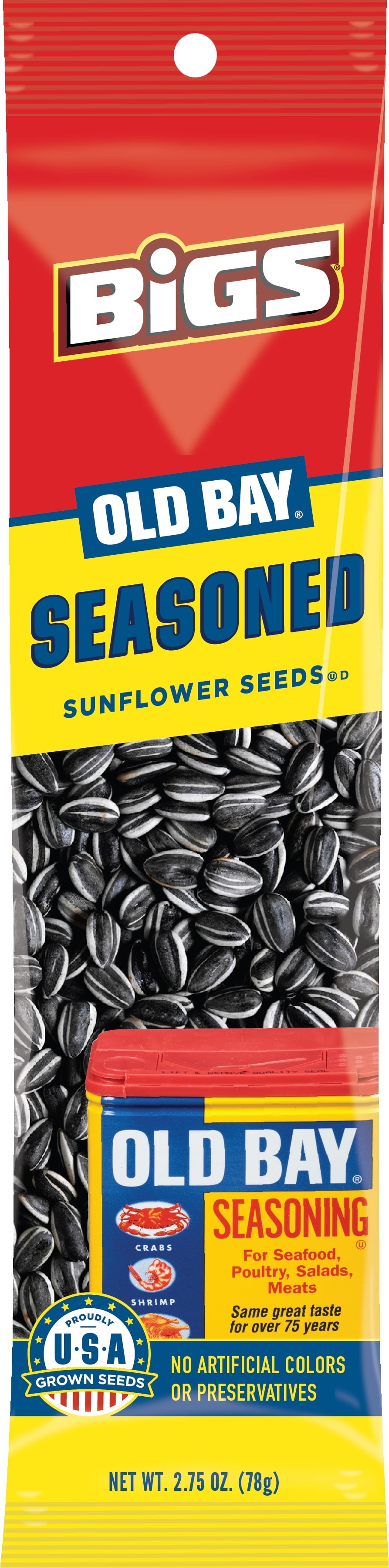 Bigs Sunflowe Seeds Old Bay Seasoned 2.75oz (Pack of 12)