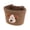 Coffee, variant on Woven Bicycle Basket, Cute Dog Decor Front Handlebar Basket, Detachable Cotton Rope Bike Basket , Universal Size for Bikes, Scooters, Doll Carts, Outdoor Riding,6.5*8.8*4.9 in,Beige