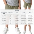 thumbnail image 3 of Zpanxa Girls Cotton Linen Shorts Solid Color Workwear Style with Pockets Lightweight Loose Fit 5 Years, 3 of 7