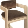 thumbnail image 5 of Meridian Furniture Sacha Brown Velvet Stool, 5 of 9