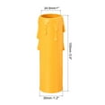 thumbnail image 2 of Uxcell 1.2" x 3.9" Candle Socket Cover Candelabra Base PP Yellow 6Pcs, 2 of 6