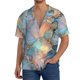 thumbnail image 1 of Fotbe Pastel Abstract Fluid Art Camisa Estampada de Manga Corta para Hombre, Casual de Verano, Estilo Playero, Sin Arrugas-Medium, 1 of 5