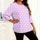 thumbnail image 2 of TaTaai Long Sleeve Gradient Top for Plus Size, Women's Casual T-Shirt Blouse, Round Neck Loose Fit, Soft Home Wear, All Seasons Everyday Attire Gift, 2 of 6