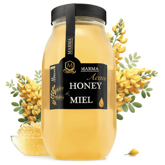 Honigma Acacia Honey Natural Unpasteurized Unfiltered 1kg Honey
