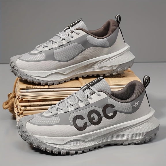 Men's Outdoor Trail Running Shoes for Autumn and Winter, Slip-, Shock-Absorbing, Wear- Hiking and Mountaineering Shoes