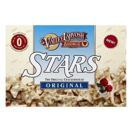Valley Lahvosh Stars Original Crackers (Economy Case Pack) 4.5 Oz Box (Pack of 12)