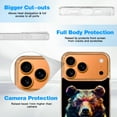 thumbnail image 6 of Case For Apple iPhone Air / 17 Pro / 17 Pro Max Series Case, Slim Thin Transparent Flexible Clear TPU Shockproof Phone Case For iPhone 17 Series, dark bear geometric, 6 of 6