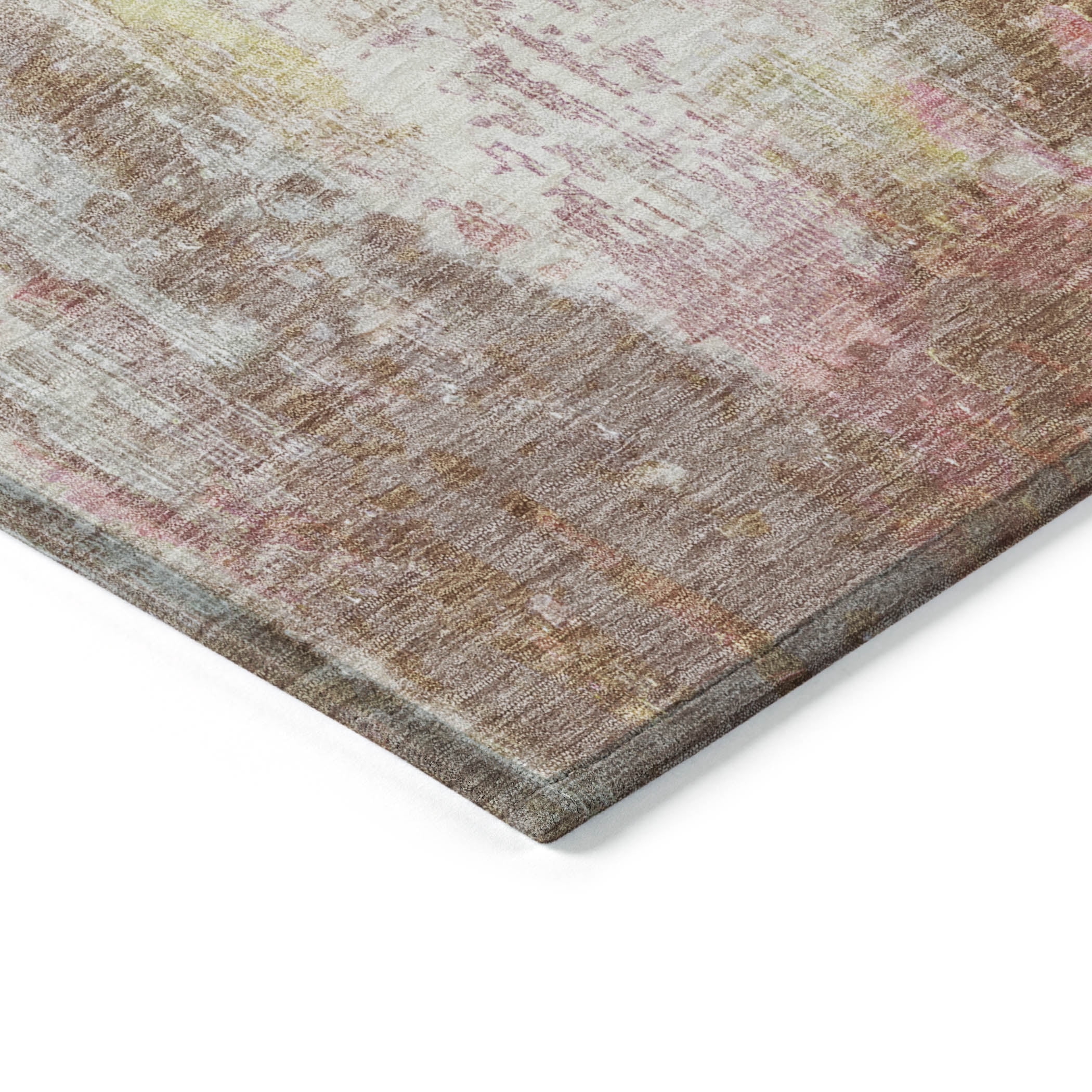 Addison Rugs Chantille Indoor/Outdoor Transitional Abstract Tan Washable Rectangle Rug, 10' x 14'