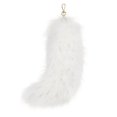 thumbnail image 1 of Uinagy Carnival Simulation Fox Fur Pendant Silver Blue Fox Tail Keychain 25Cm, 1 of 6