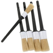 GOOHOCHY Round Head Small Brush Auto Detailing Brushes 5Pcs 9In