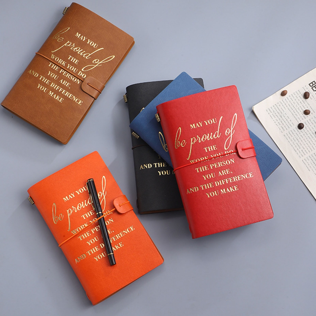 A6 Business Notebook Creative Notebook Meeting Notepad PU Cover Journal Notebook