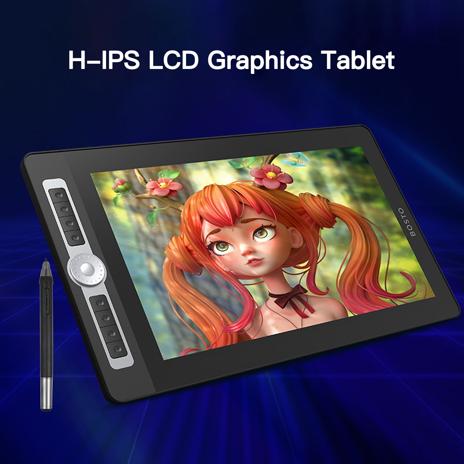 BOSTO 16HD Pro Portable 15.6 Inch H-IPS LCD Graphics Drawing