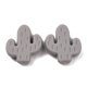 thumbnail image 1 of Food Grade Eco-Friendly Silicone Beads Chewing Beads For Teethers DIY Nursing Necklaces Making Cactus Gray 24x22.5x8mm Hole: 2mm, 1 of 2