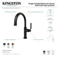 thumbnail image 4 of Kingston Brass KS2230KL Whitaker One-Handle Single-Hole Bathroom Faucet with Push Pop-Up Drain, Matte Black, 4 of 4