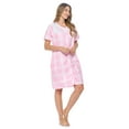 thumbnail image 4 of Casual Nights Women's Snap - Front House Dress Short Sleeve Seersucker Woven Housecoat Duster Lounger Robe with Pockets, 4 of 5