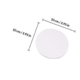 thumbnail image 2 of RUNROTOO 10 Pcs Planches de Toile Rondes pour Peinture Coton Blanc pour Amateurs, 2 of 7