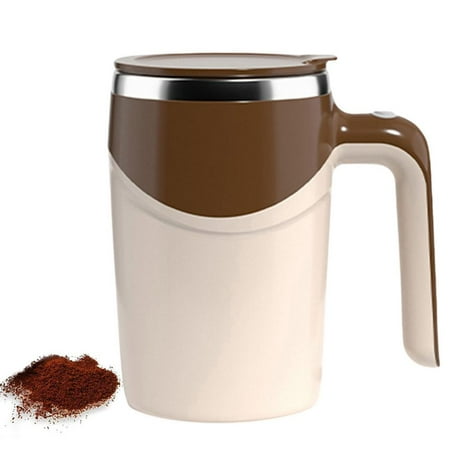 

Fovolat Stainless Steel Self Stirring Mug Home Office Stainless Steel Self Mixing Cup Electric Travel Mixer for Coffee Milk Cocoa and Other Beverages expedient