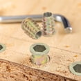 thumbnail image 4 of 125 piezas de aleación de zinc cabeza hueca tornillo tuerca rosca inserto tuerca herramienta surtido Kit para muebles de madera Zhivalor YQ-0356, 4 of 4