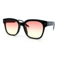 thumbnail image 3 of Womens Fun Pop Color Oversized Horn Rim Retro Plastic Fashion Sunglasses Black - Pink Yellow, 3 of 7