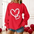 thumbnail image 6 of Sweatshirt for Women Perfect For Daily Wear or Loungewear! The Best Choice for Valentine's DayXXL Red Valentine's Day Sweatshirt, 6 of 6