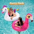 thumbnail image 3 of Joyfy 2 Piezas Flamenco Piscina Unicornio Flotador, Divertidos Flotadores de Playa, Inflable Piscina Tubo Fiesta Juguetes, 3 of 8