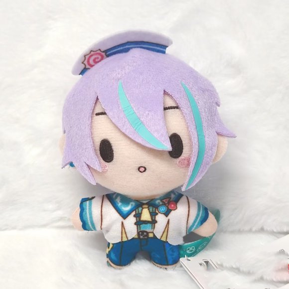 Jouet en Peluche Pjsk 10cm Porte-Clés Project Sekai Shinonome Akito Poupée en Peluche Rembourrée Pendentif Sac à Dos Sac Déco Figurines d'Anime Anniversaire