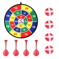 thumbnail image 1 of CIMAXIC Party 1 Set Safety Dart Board Toys Practice Target Sticky Ball Shooting Toy Interactive Prop Party Game Supplies (30cm, 4pcs Sticky Ball and 4pcs Darts, Random Balls Color), 1 of 4