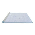 thumbnail image 2 of Ahgly Company Machine Washable Indoor Round Solid Blue Modern Area Rugs, 7' Round, 2 of 4