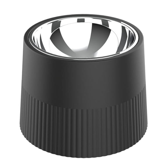 Elevated Dog Bowl, Raised Feeder with Removable Stainless Steel Food and Water Non-Skid Dish Black
