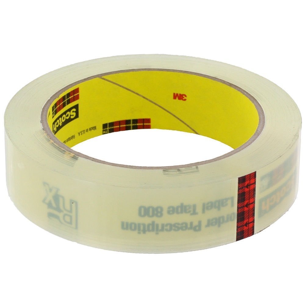 Scotch Prescription Label Tape 1 in. x 72 yd. 3 Pack