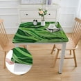 thumbnail image 2 of Acheng Green Leaf Pattern Square Tablecloth for Picnic Dining Kitchen Farmhouse 100% Polyester Fiber 46*46, 2 of 8