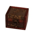 thumbnail image 3 of Sunjoy Tech Chest Treasure Box - Pirates Treasure Chest with Metal Lock - Wood Treasure Box Gifts for Kids - Decorative Keepsake Box - Vintage Mini Treasure Chest - 1PC, 3 of 6