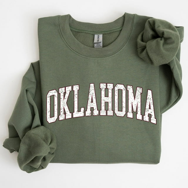 Oklahoma, Football, Sports, Jour de Match, Grand Jeu, Touchdown, Fête de Tailgate, Université, Col - Noir - 2TG