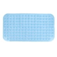 thumbnail image 1 of Alfombrilla de ducha para bañera de PVC que evita resbalones y agujeros de drenaje, alfombrilla flexible para suelo de baño, para uso doméstico o hotel, tra, 1 of 15