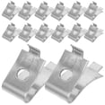 thumbnail image 1 of HONMEET 20 Pcs Supports d'Étagère Réglables en Acier Inoxydable pour Étagères en Verre et Armoires, 1 of 6