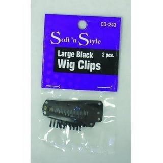10/100 Toupee wig clips snap clips w/ rubber back hair extension