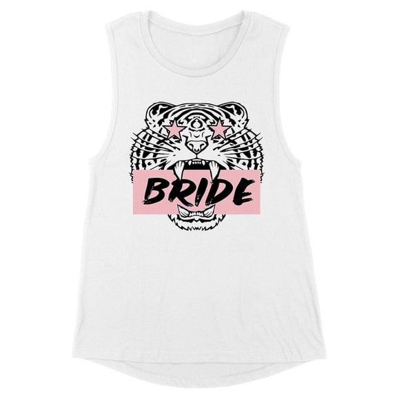 Tiger Bride Women's Muscle Tank X-Large White
