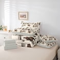 thumbnail image 6 of Castle Fairy Western Cowboys Twin Bedding Sets,Animal Highland Cow Bedding Comforter Set, 6 of 8